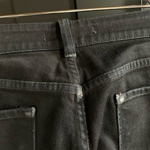 Black straight leg jean